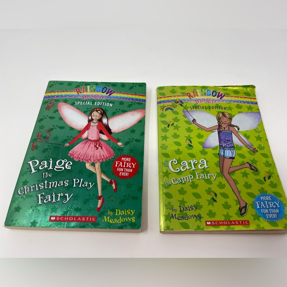 RAINBOW MAGIC FAIRIES: Two (2) Special Edition Paperback Books by Daisy Meadows